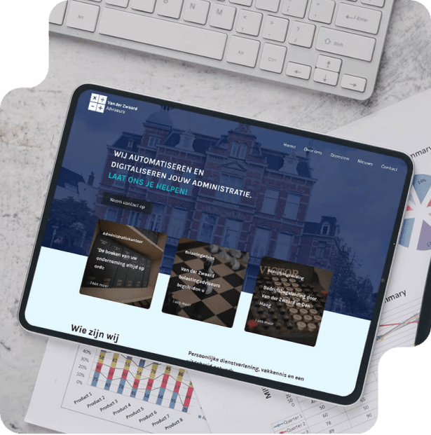 Website voor administratiekantoor