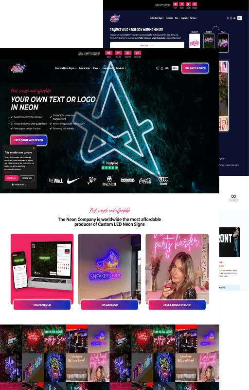 Neon Webshop laten maken