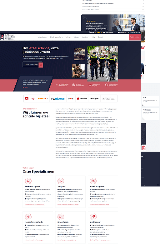 WordPress website advocatenkantoor DLSA